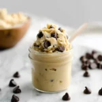 Chocolate chip edible cookie dough for one [3 variations]
