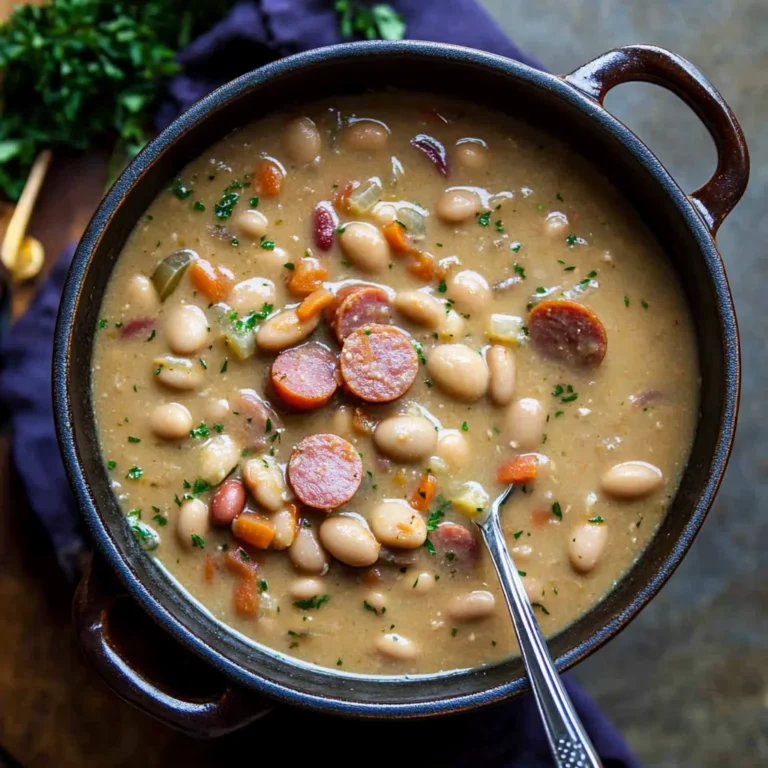 Creamy Bean Soup with Kielbasa