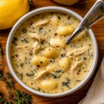 Creamy Winter Lemon Chicken Gnocchi Soup
