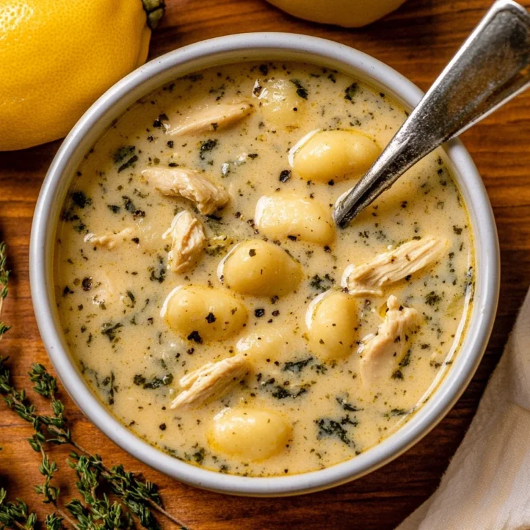 Creamy Winter Lemon Chicken Gnocchi Soup