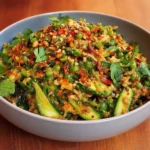 Crispy Rice Salad with Peanut-Chili Dressing