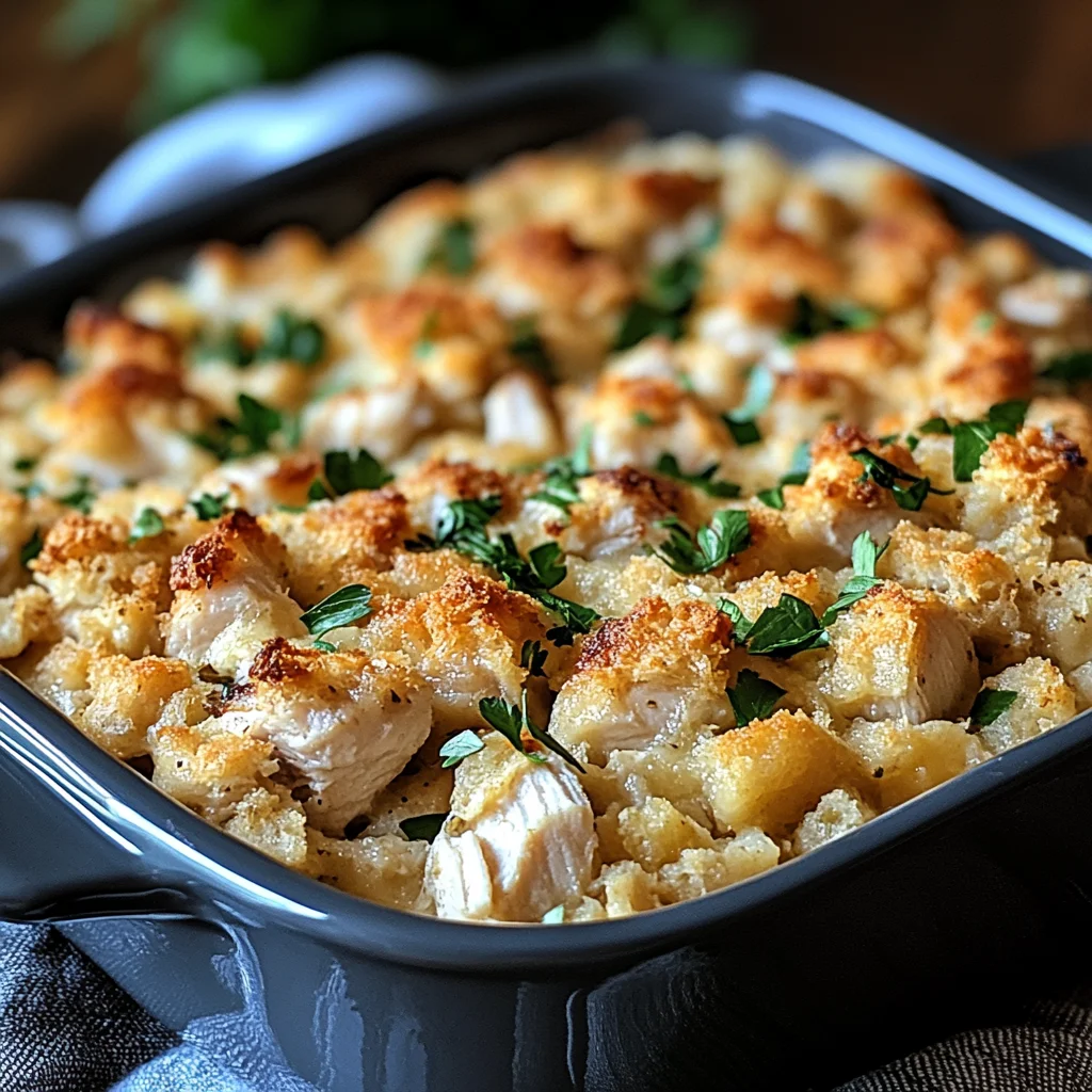 Dolly’s Chicken and Stuffing Casserole