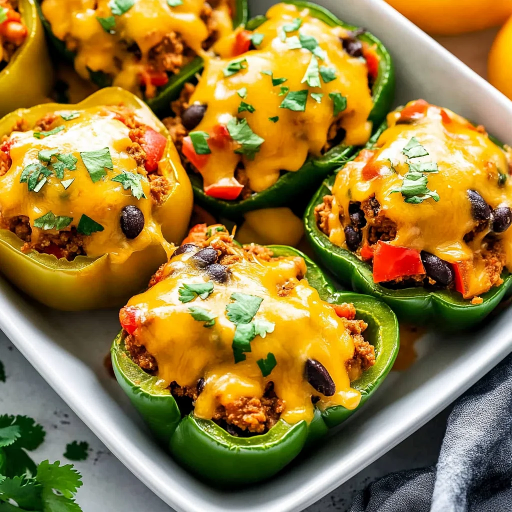 Easy Taco Stuffed Peppers