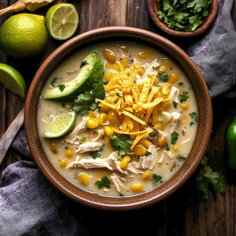 Flavorful Crockpot White Chicken Chili Soup