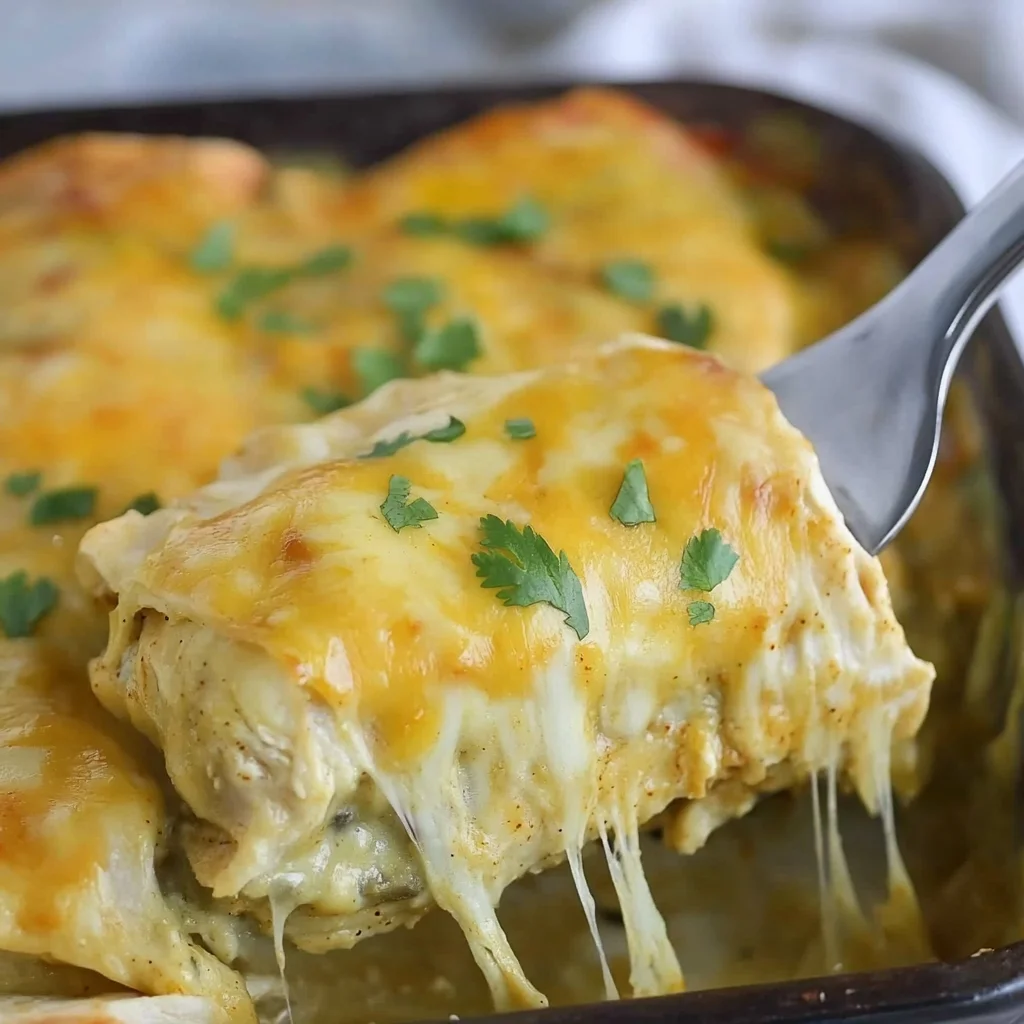 Green Chili Chicken Enchiladas Recipe