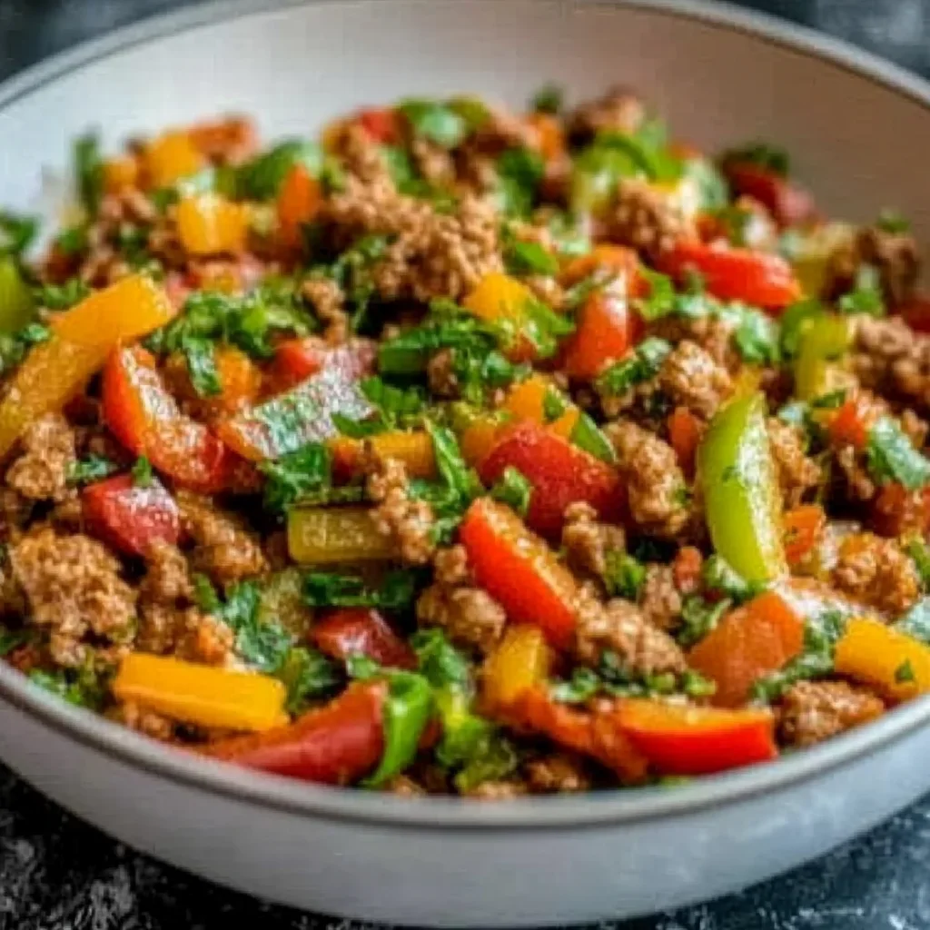 Ground Turkey and Bell Pepper Skillet