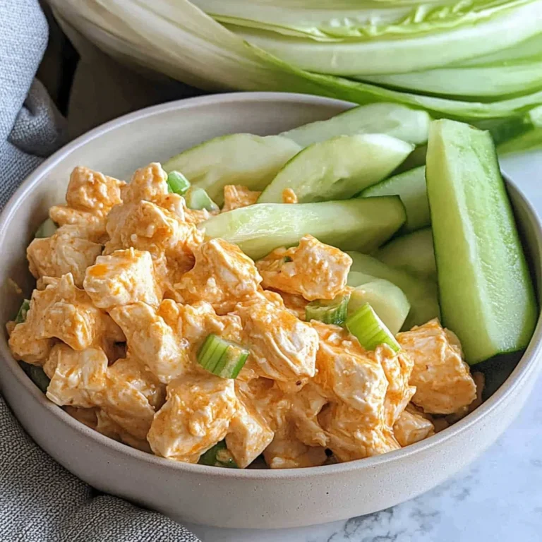High Protein Buffalo Chicken Salad (Healthy, Easy)