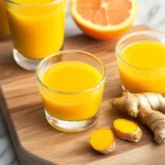 Homemade Ginger and Turmeric Immunity Shots