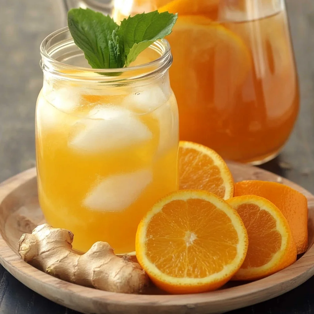 Iced Orange Ginger Green Tea
