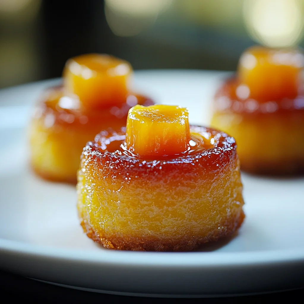 Mini Pineapple Upside Down Cakes