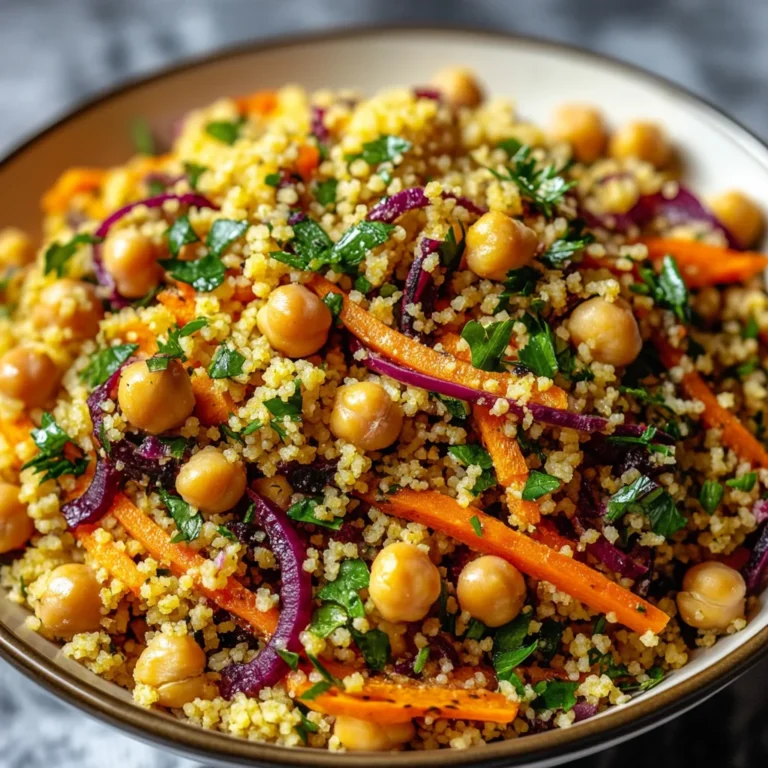 Moroccan-Spiced Chickpea and Carrot Couscous Salad