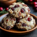 No-Bake Cranberry Pecan Praline Cookies
