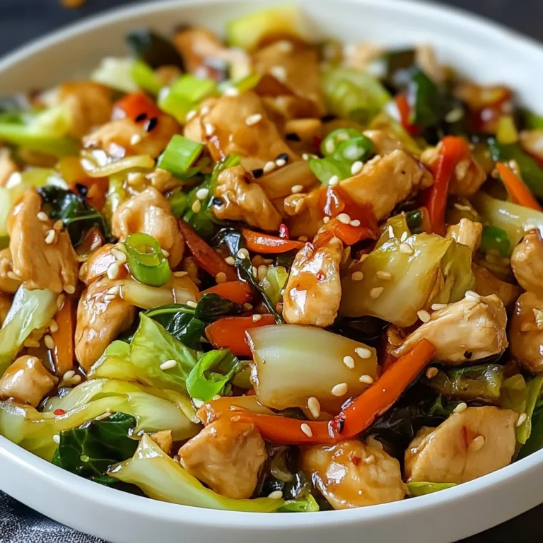 Quick Chicken Cabbage Stir-Fry
