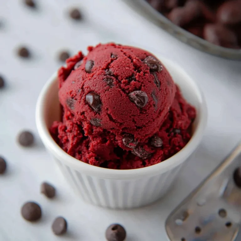 Red Velvet Edible Cookie Dough Recipe