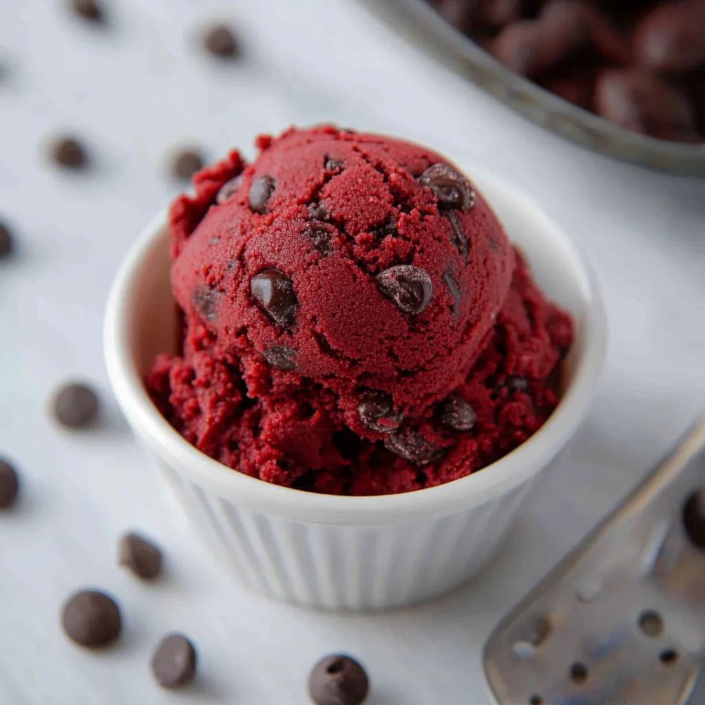 Red Velvet Edible Cookie Dough Recipe