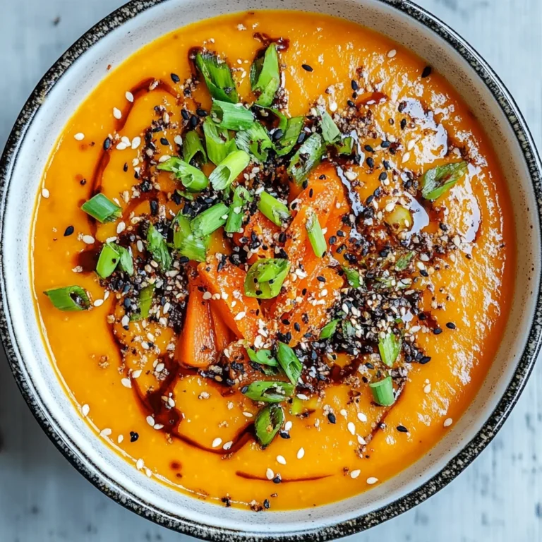 Spicy Miso Carrot Soup: Your Cozy Vegan Comfort Bowl