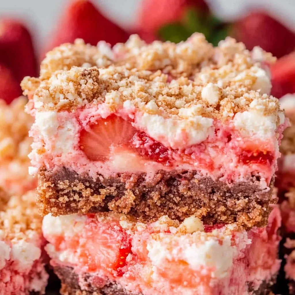 Strawberry Crunch Brownies