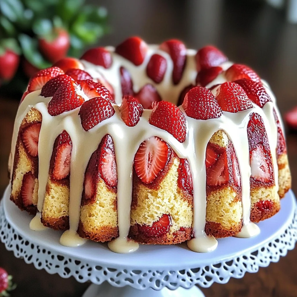 The Ultimate Strawberry Cream Cheese Pound Cake for Any Occasion