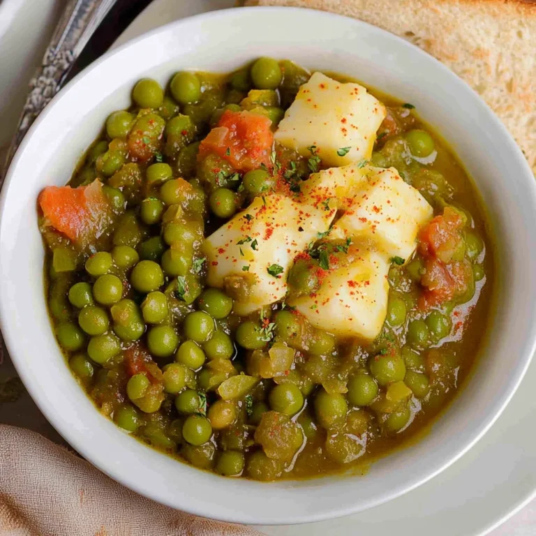 Traditional Greek Green Peas Stew