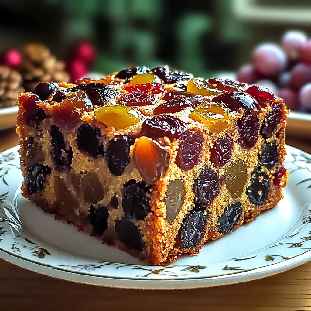 Traditional Rum-Soaked Fruit Cake