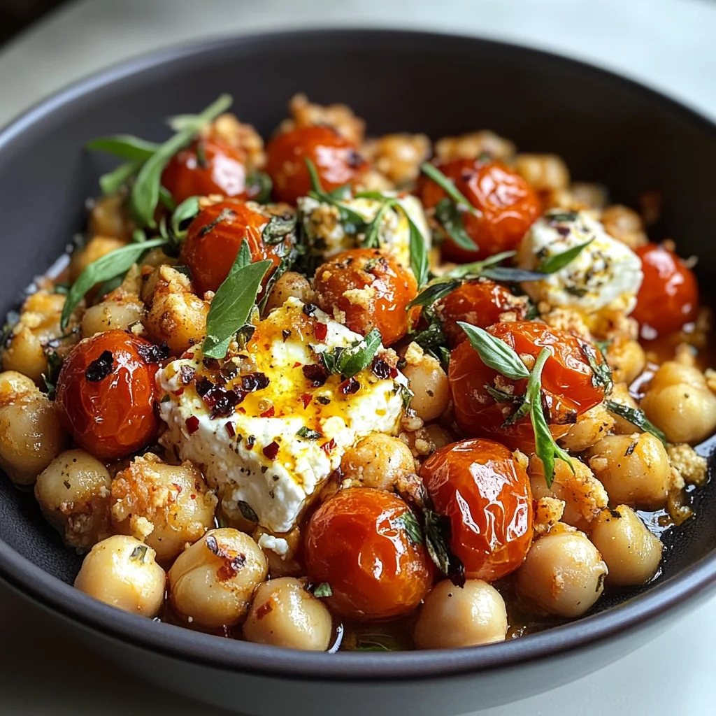 Baked Feta Chickpeas Recipe