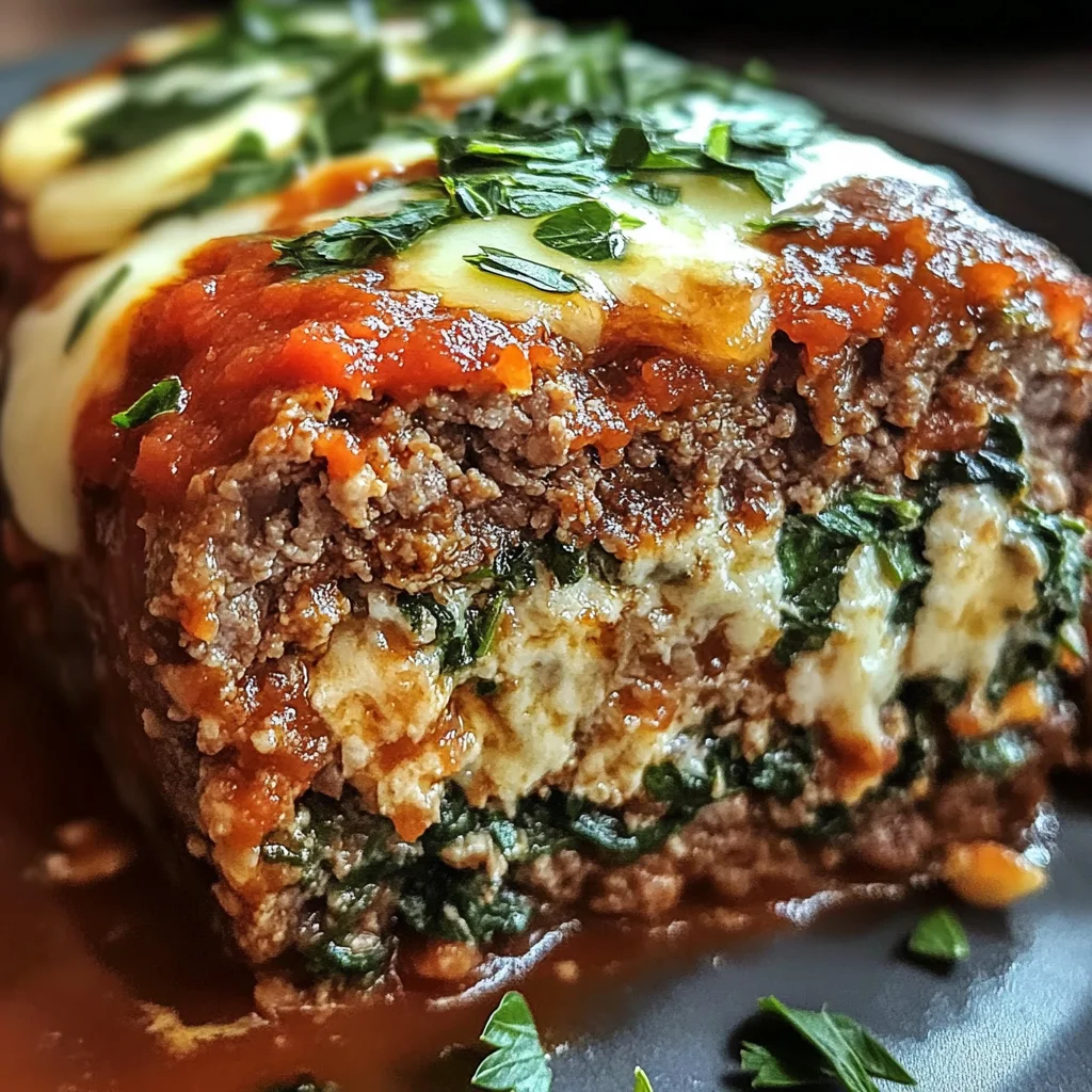 Cheesy Stuffed Italian Meatloaf – A Comfort Food Classic with a Gourmet Twist
