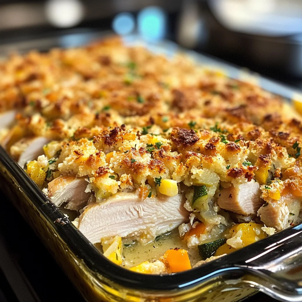 Chicken and Stuffing Casserole Recipe