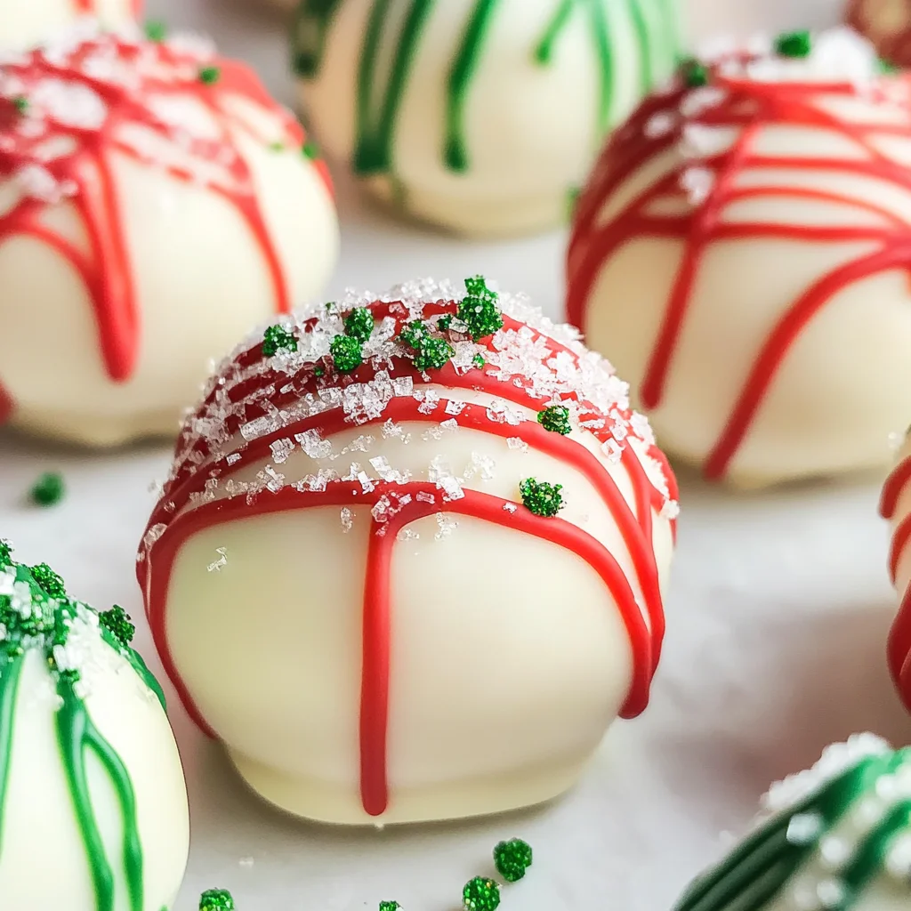Christmas Tree Cake Truffles