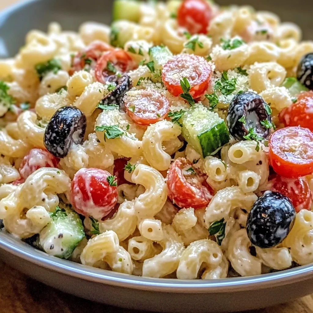 Classic Creamy Italian Macaroni Salad