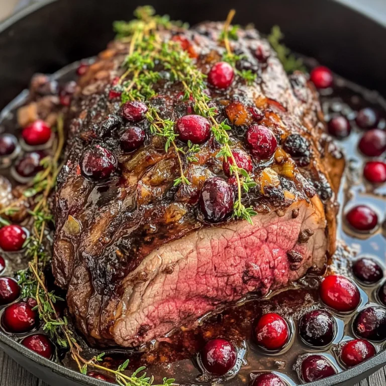 Cranberry Balsamic Roast Beef
