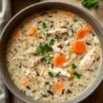 Creamy Crockpot Chicken Wild Rice Soup