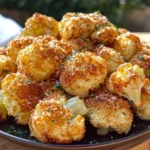 Crispy Parmesan Cauliflower Bites