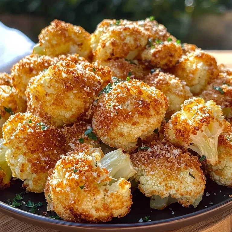 Crispy Parmesan Cauliflower Bites