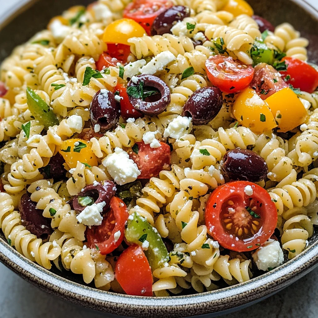 Easy Greek Pasta Salad