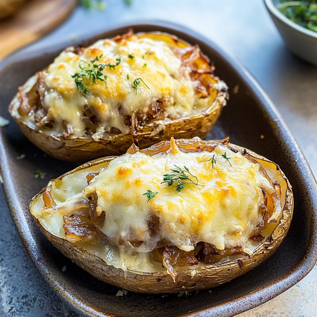French Onion Baked Potatoes