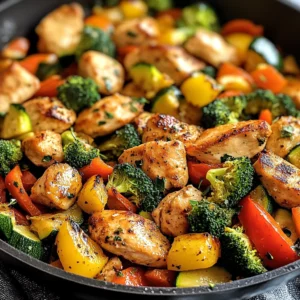 Healthy Chicken and Vegetables Skillet