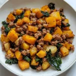 Healthy Roasted Butternut Squash with Ground Turkey