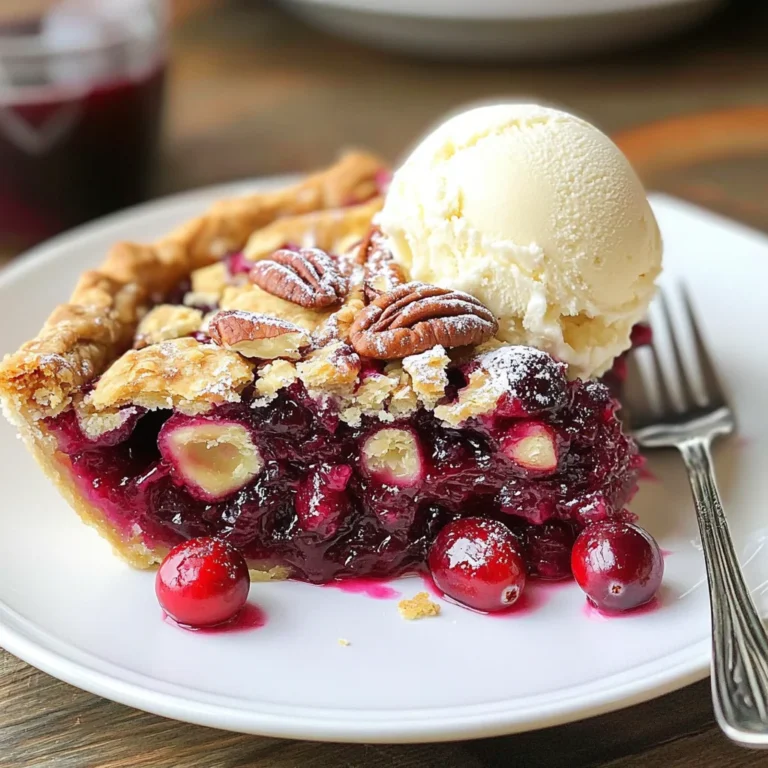 Nantucket Holiday Cranberry Pie