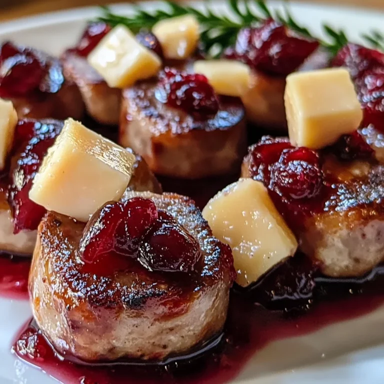 Sheet Pan Smoked Sausage Cranberry Bites