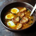 Spanish Garlic Soup Recipe (Vegetarian) - Sopa de Ajo -