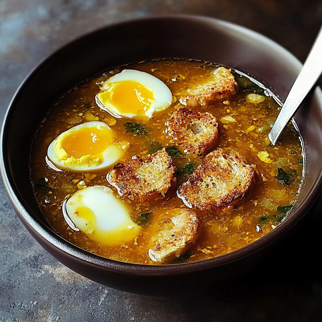 Spanish Garlic Soup Recipe (Vegetarian) - Sopa de Ajo -