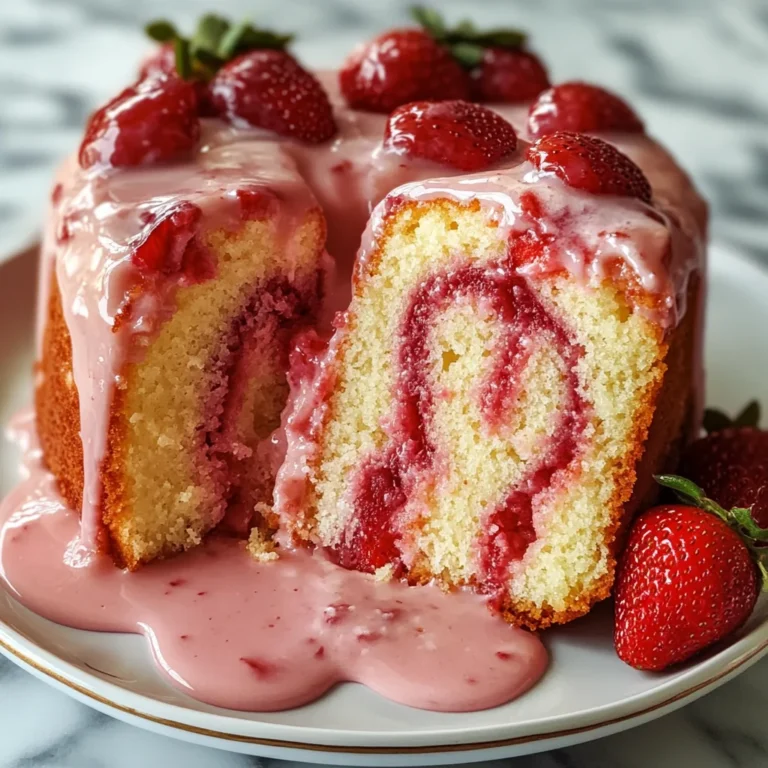 Strawberry Milkshake Pound Cake: A Sweet Delight Awaits!