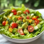Avocado Salad with Lime Cilantro Dressing
