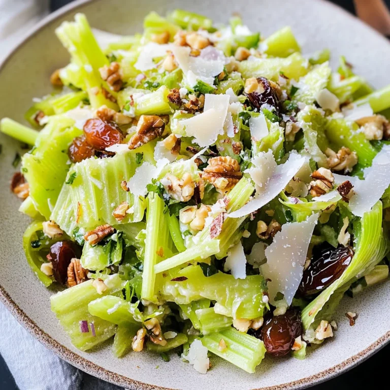 Celery Salad with Parmesan and Dates