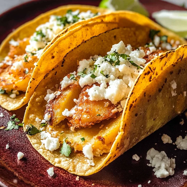 Cheesy Potato Tacos (Tacos de Papa)