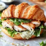 Chicken Caesar Croissant Sandwich