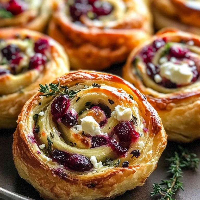 Cranberry Cream Cheese Pinwheels with Feta & Herbs
