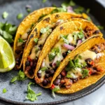 Crispy Sheet Pan Black Bean Tacos (Vegetarian)