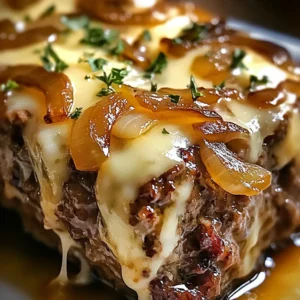 Delicious Crockpot French Onion Meatloaf Recipe