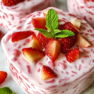 Easy 4-ingredient Strawberry Sago